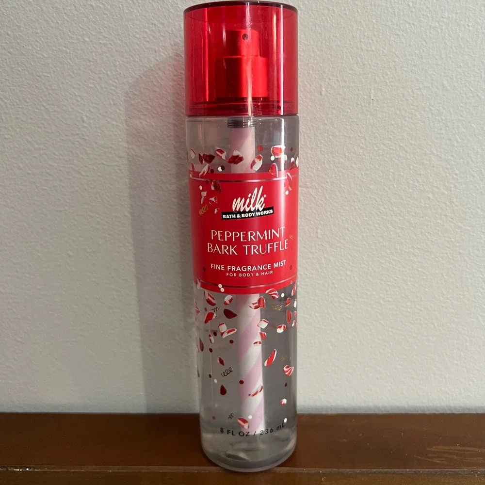 Bath & Body Works Peppermint Bark Truffle Fine Fragrance Mist 8 oz Body Spray